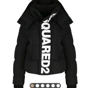 DSQUARED2 Black Puffer Jacket Essential